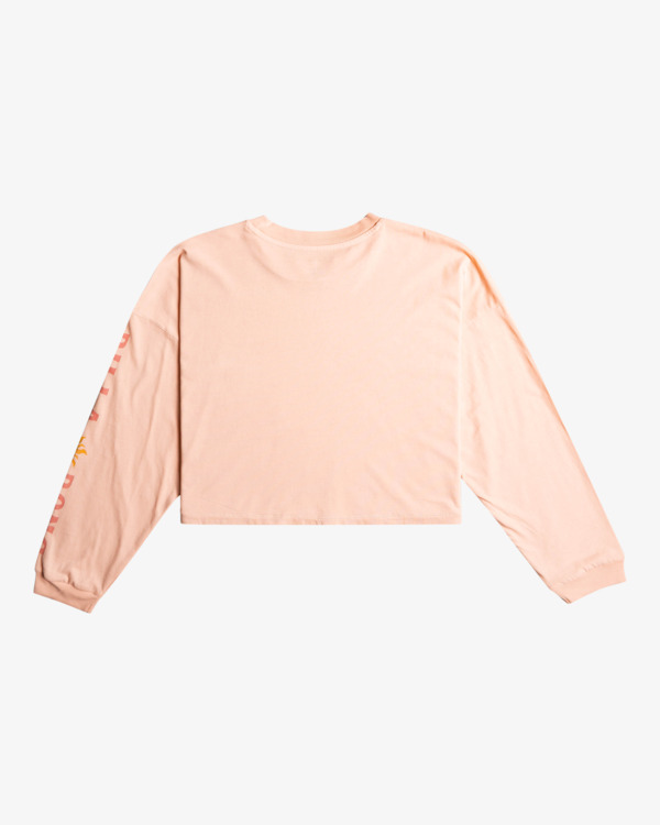 9 Lovers Of The Sun - Cropped Long Sleeve T-Shirt for Women Pink F3LS18BIF2 Billabong