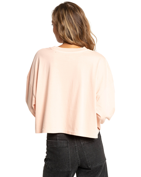 4 Lovers Of The Sun - Cropped Long Sleeve T-Shirt for Women Pink F3LS18BIF2 Billabong