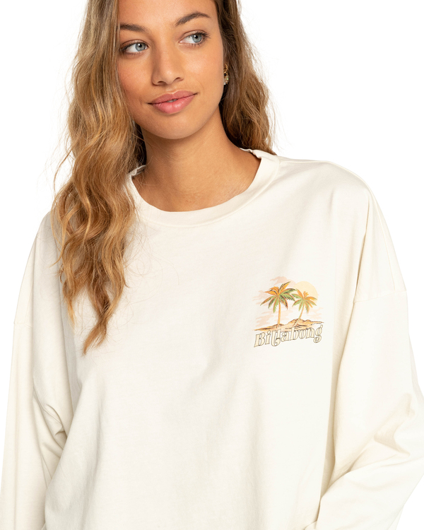 4 This Must Be The Place - Cropped T-shirt met Lange Mouw voor Dames  F3LS20BIF2 Billabong