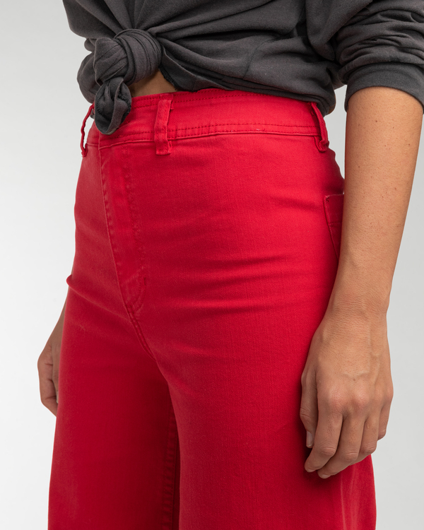 5 Free Fall - Pantalón de pata ancha para Mujer Rojo F3PT03BIF2 Billabong