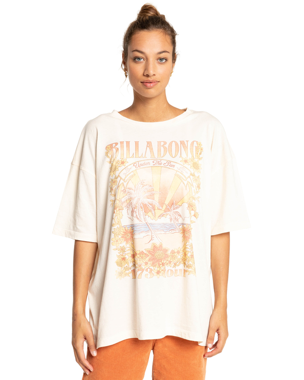 1 Under The Sun - T-shirt para Mulher Branco F3SS39BIF2 Billabong