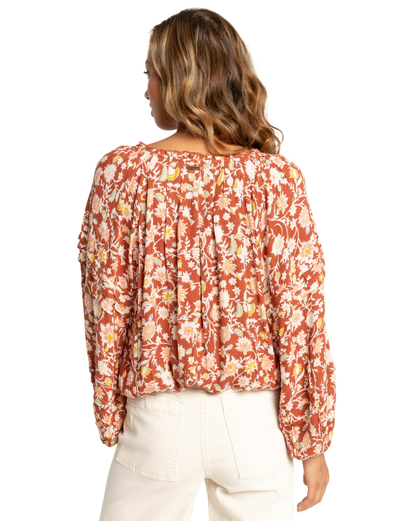 5 Heart Break - Long Sleeve Blouse for Women Red F3TP10BIF2 Billabong