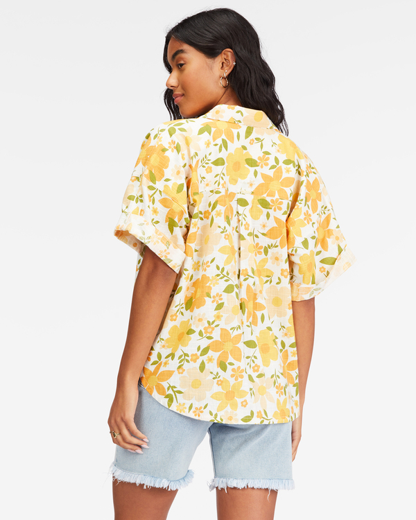 4 Made For Sun - Camisa de Manga Corta para Mujer Marron F3TP21BIF2 Billabong