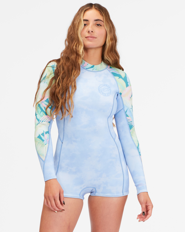 0 2mm Spring Fever - Muta estiva a maniche lunghe da Donna Blue F42F13BIF2 Billabong