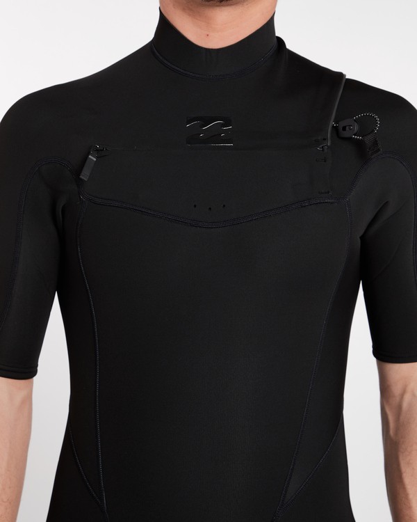 1 2/2 Absolute Comp Flatlock Chest Zip Springsuit Black H42M11BIP8 Billabong