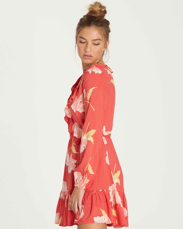 3 Ruff Girl Club Wrap Dress  J3DR10BIMU Billabong