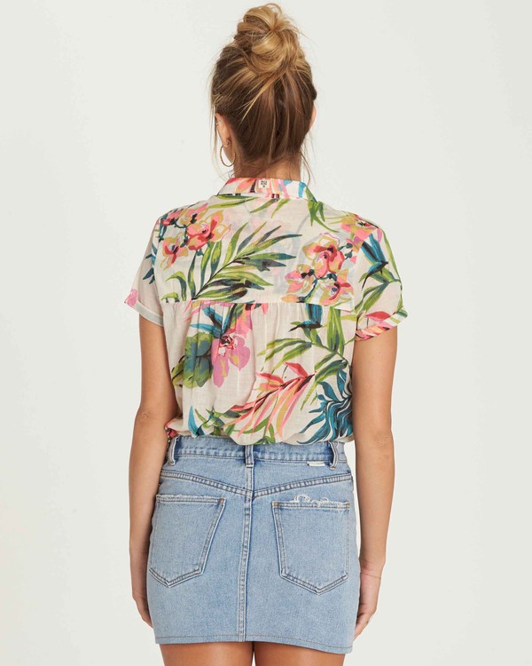 2 Crystal Waterfalls Sheer Cotton Shirt  J3TP04BIS8 Billabong