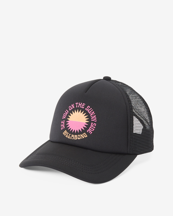 0 Across Waves - Trucker Cap for Women Black JAHWQBAC Billabong