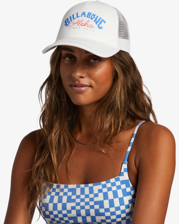 5 Across Waves - Casquette trucker pour Femme Blanc JAHWQBAC Billabong