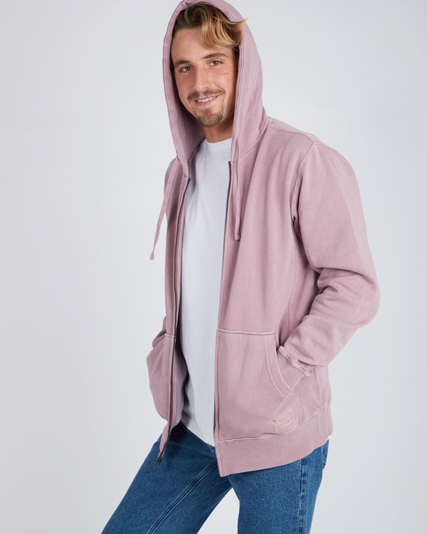 Wave Washed Zip Hoodie