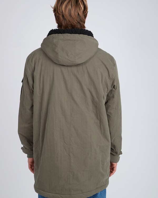 1 Stafford Dwr Warm Parka Jacket Green L1JK19BIF8 Billabong