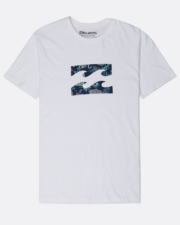 2 Team Wave T-Shirt Blanc L1SS19BIF8 Billabong