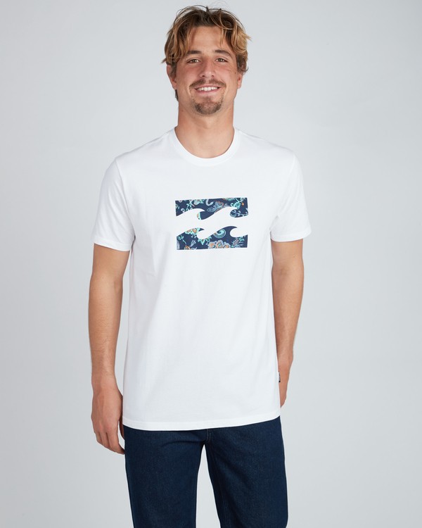 0 Team Wave T-Shirt Blanc L1SS19BIF8 Billabong