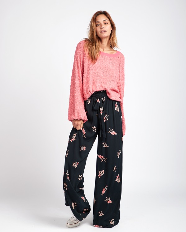 0 Happy Dance High Rise Printed Pant Black L3PT03BIF8 Billabong