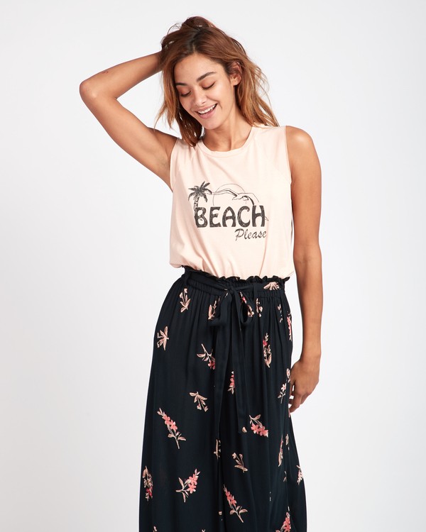 0 Day And Night Jersey Tank Beige L3TT02BIF8 Billabong