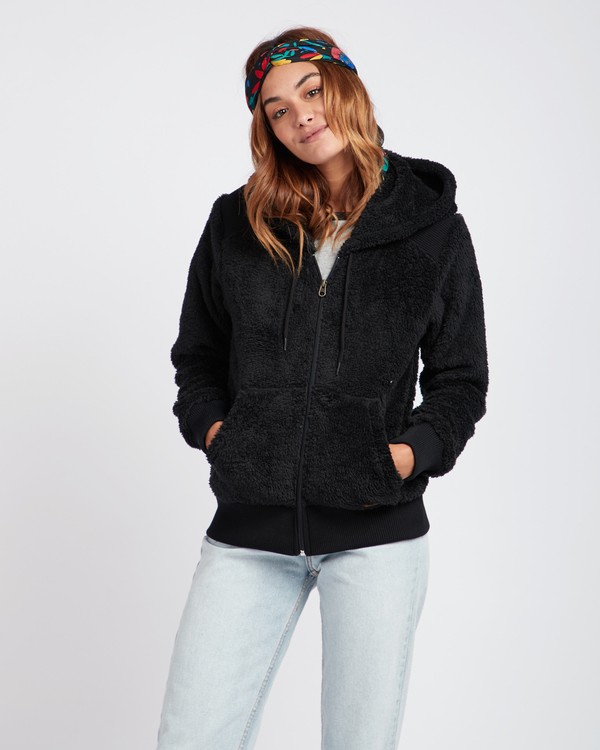 2 Cozy Down Loose Knit Zip Hoodie  L3WA12BIF8 Billabong