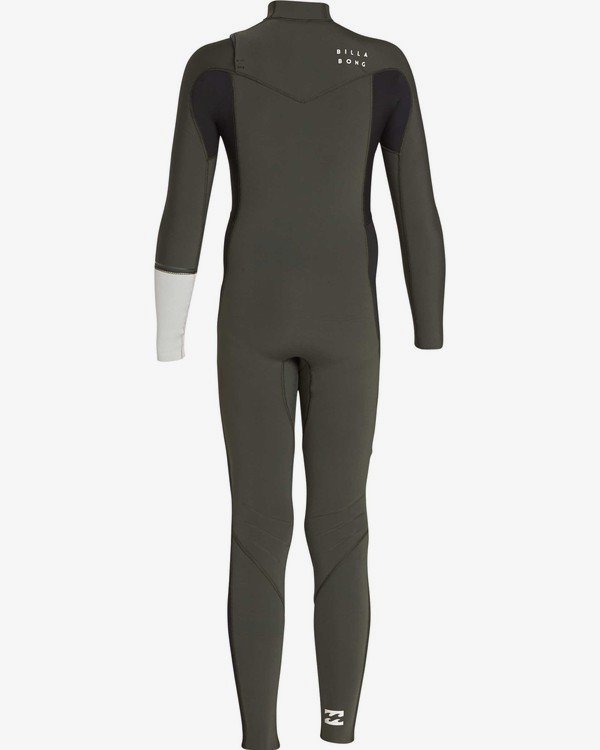 1 3/2 Boys Furnace Revolution Chest Zip Wetsuit Marron L43B04BIF8 Billabong