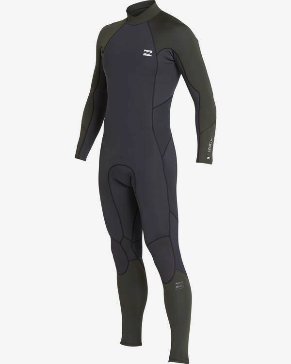 1 3/2 Furnace Absolute Back Zip Gbs Wetsuit Brown L43M10BIF8 Billabong