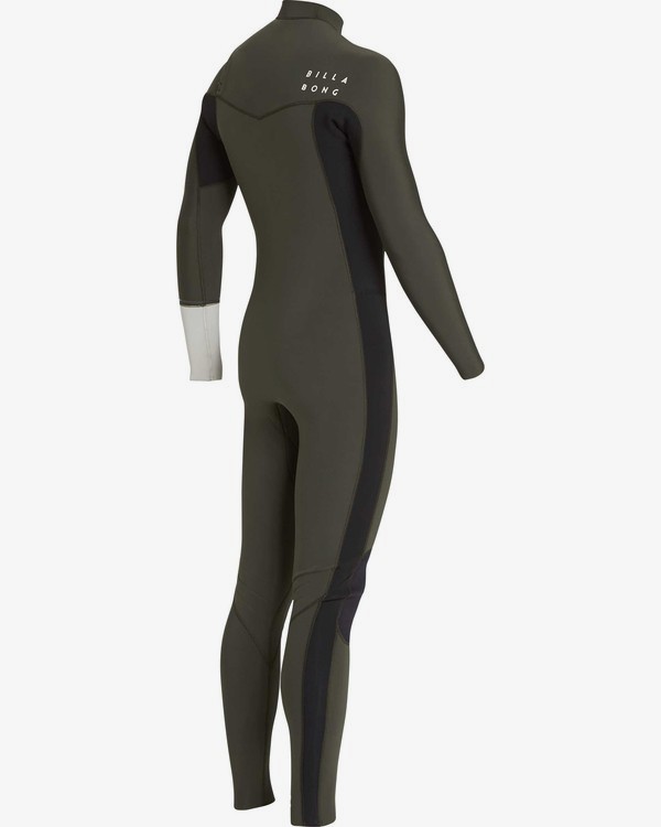 1 4/3 Furnace Revolution Chest Zip Wetsuit Brown L44M06BIF8 Billabong