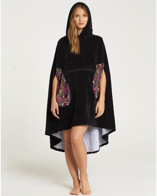 0 Hooded Poncho Towel Schwarz L4BR10BIF8 Billabong