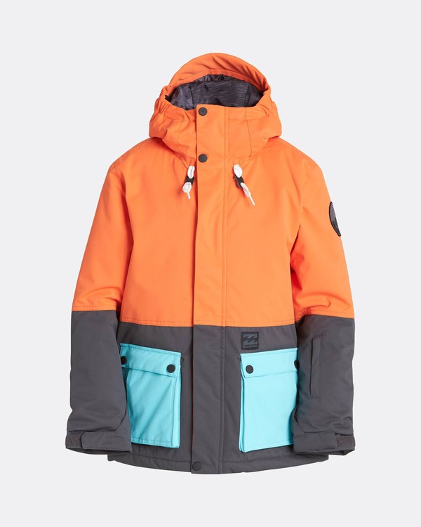 0 Boys Fifty 50 Snow Jacket Orange L6JB02BIF8 Billabong