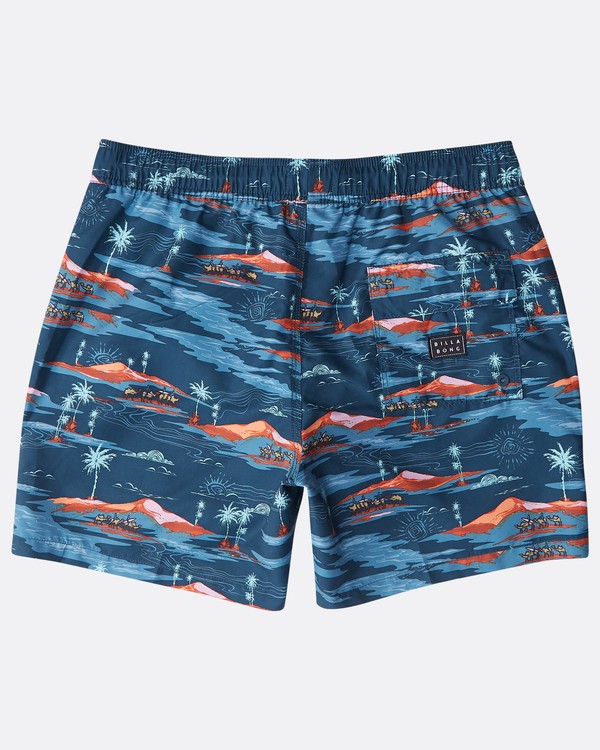 4 Sunday Pigment Laybacks 16" Boardshorts Azul N1LB17BIP9 Billabong
