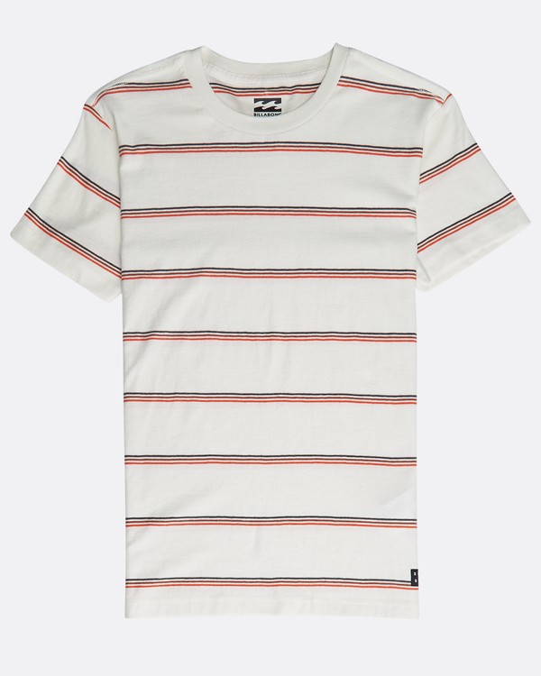0 Boys' Die Cut Stripe T-Shirt Weiss N2JE04BIP9 Billabong