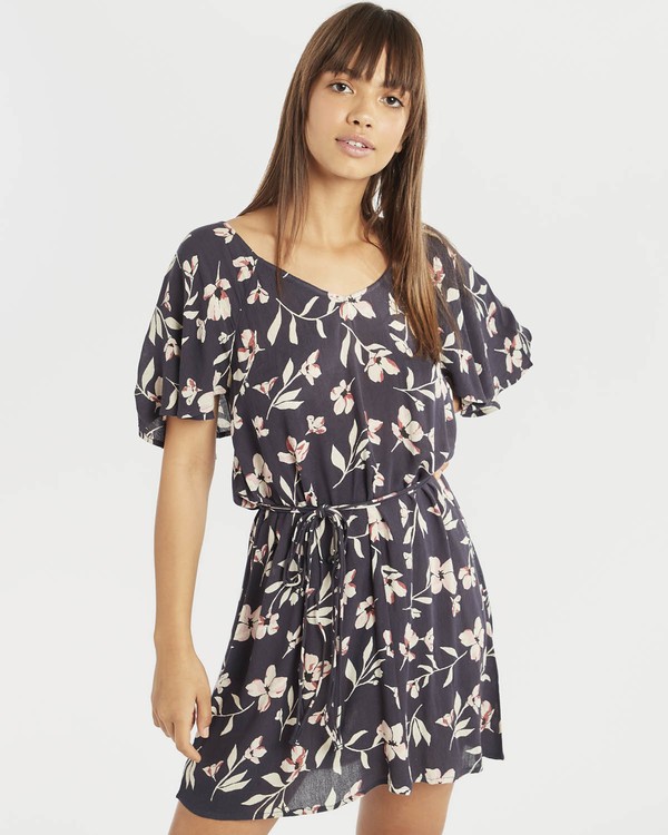 0 Fine Flutter Dress Azul N3DR17BIP9 Billabong