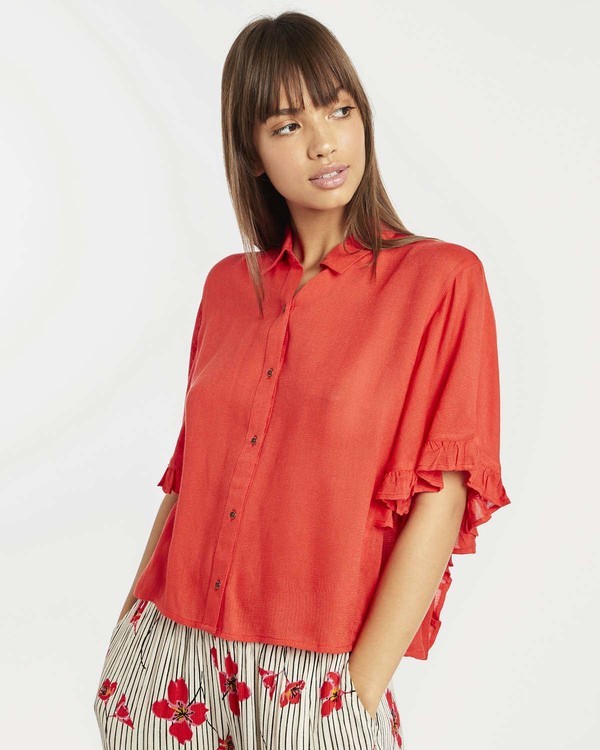 0 Find Me Blouse Top Rouge N3TP05BIP9 Billabong