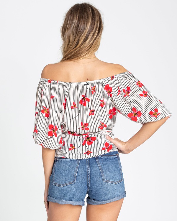 1 New Lust Wrap Blouse Top  N3TP06BIP9 Billabong