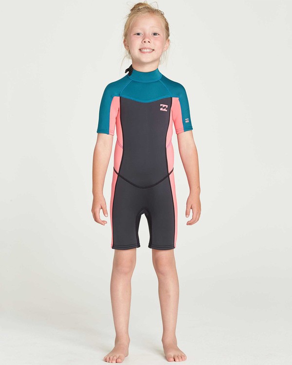 0 Toddler Girls' 2/2 Synergy Flatlock Backzip  N42T02BIP9 Billabong