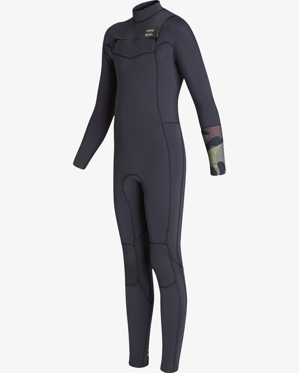 Billabong Revolution フルスーツ ブラック Billabong Revolution Natural Upcycler 3/2 Chest-Zip Wetsuit