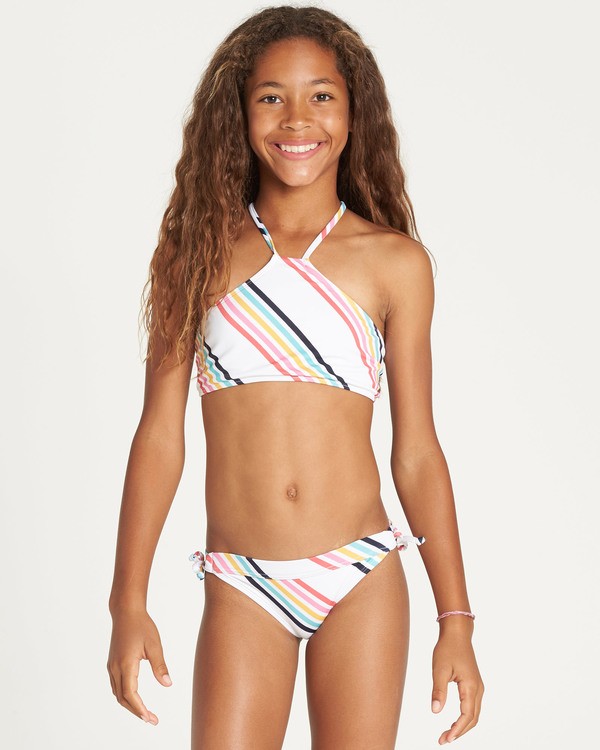 0 Girls' Seeing Rainbows High Neck Bikini Set  N8SW06BIP9 Billabong