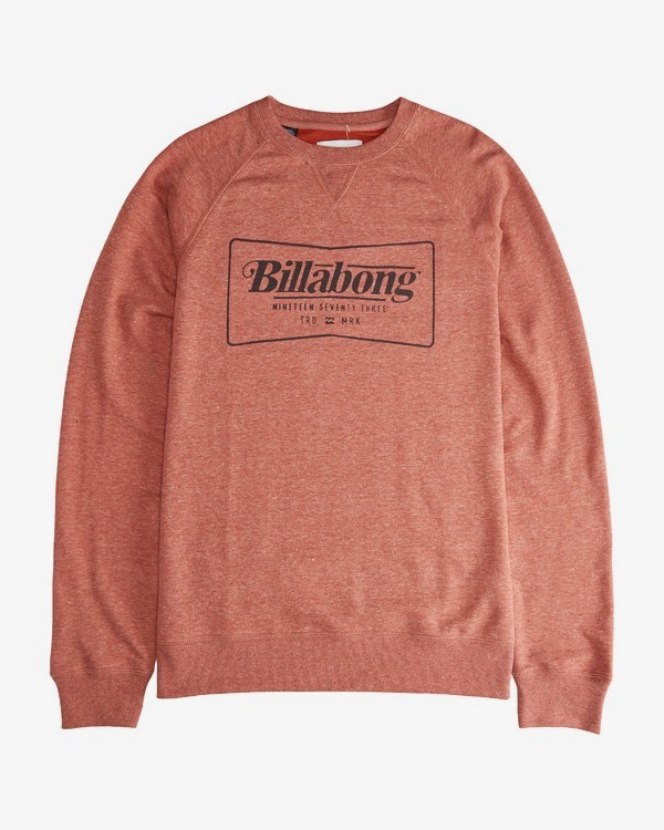 2 Trd Mark - Crew Pullover für Männer Rot Q1CR02BIF9 Billabong