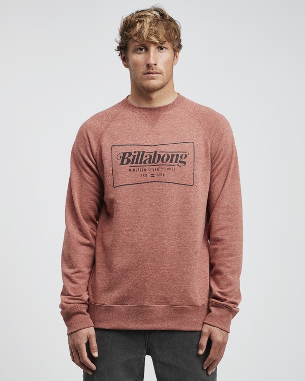 0 Trd Mark - Crew Pullover für Männer Rot Q1CR02BIF9 Billabong