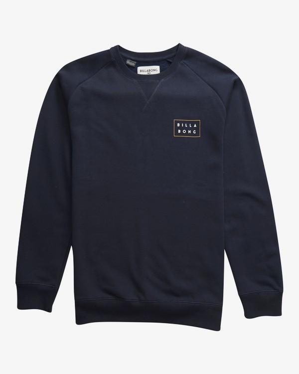1 Die Cut Theme - Jersey de Cuello Redondo para Hombre Azul Q1CR03BIF9 Billabong