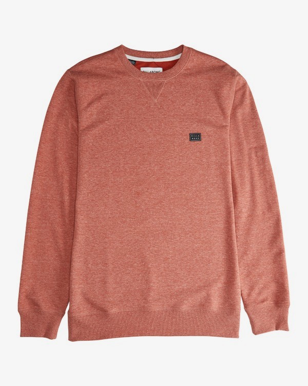 2 All Day - Crew Jumper for Men Vermelho Q1FL01BIF9 Billabong