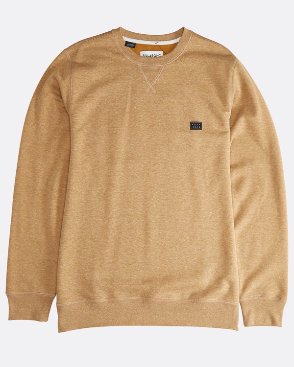 3 All Day - Crew Pullover f&uuml;r M&auml;nner Braun Q1FL01BIF9 Billabong