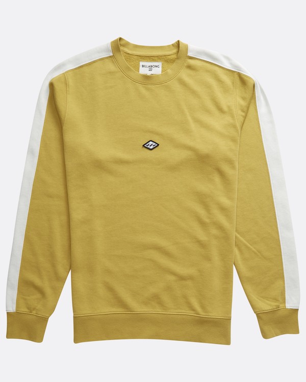 6 Wave Washed - Jersey de Cuello Redondo para Hombre Amarillo Q1FL04BIF9 Billabong