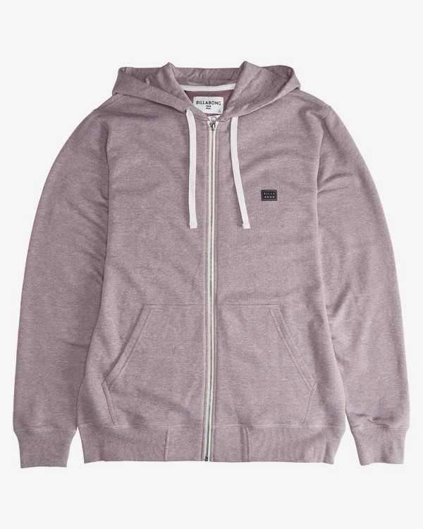 4 All Day - Zip Hoodie for Men Purple Q1FL14BIF9 Billabong