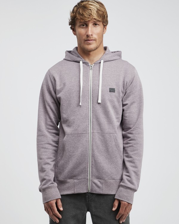 0 All Day - Zip Hoodie for Men Purple Q1FL14BIF9 Billabong