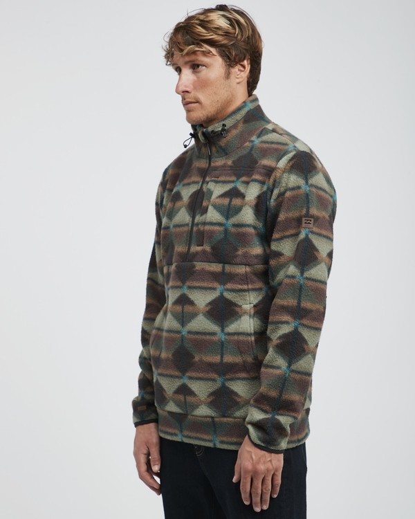 1 Boundary Mock - Pull à 1/2 fermeture éclair pour Homme Vert Q1FL24BIF9 Billabong