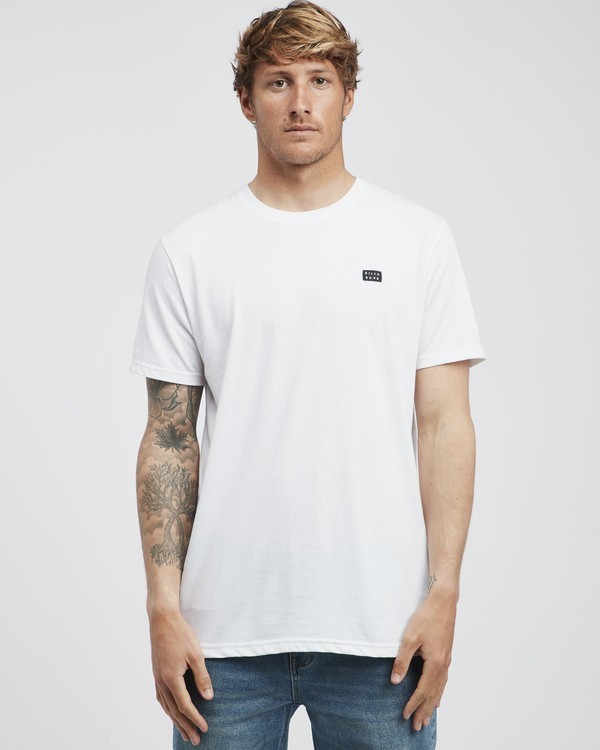 0 Allday - T-Shirt à manches courtes Crew pour Homme Blanc Q1JE01BIF9 Billabong