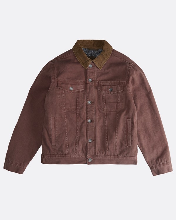 2 Barlow - Trucker Jacket for Men Brown Q1JK30BIF9 Billabong