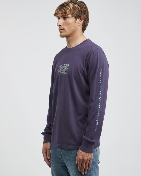 2 Heritage - Langärmeliges T-Shirt für Männer Violett Q1LS02BIF9 Billabong