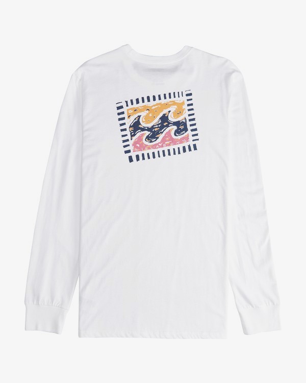 2 Iconic - Langärmeliges T-Shirt für Männer Weiss Q1LS08BIF9 Billabong