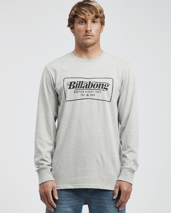 0 Trade Mark - T-Shirt à manches longues pour Homme Gris Q1LS13BIF9 Billabong
