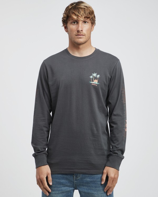 0 Sailin - Camiseta de Manga Larga para Hombre Negro Q1LS20BIF9 Billabong