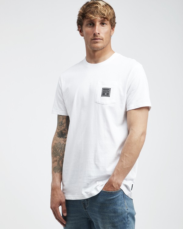 1 Stacked - T-Shirt f&uuml;r M&auml;nner Weiss Q1SS05BIF9 Billabong