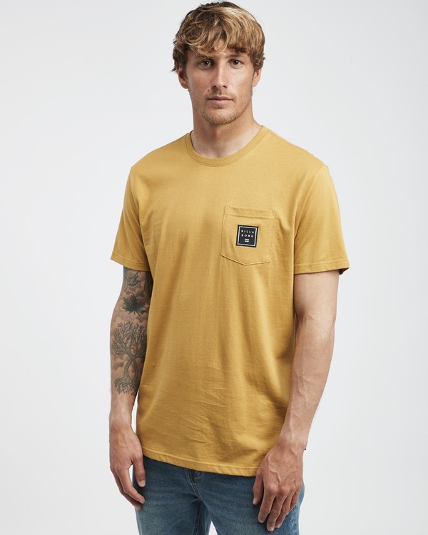 1 Stacked - T-Shirt f&uuml;r M&auml;nner Beige Q1SS05BIF9 Billabong